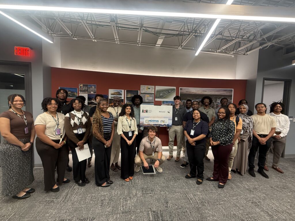 City of Memphis Division of Engineering Urban Fellows visiting A2H's Memphis office