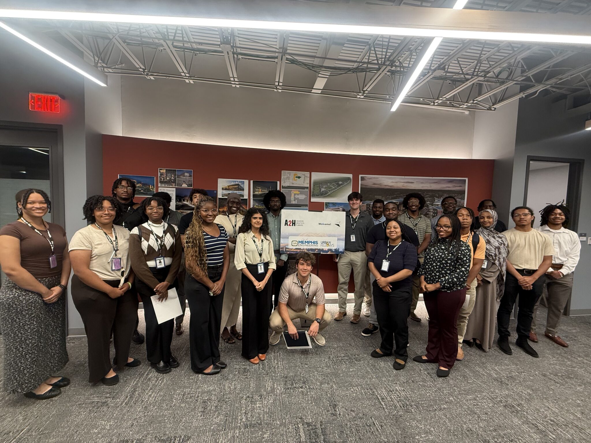 City of Memphis Division of Engineering Urban Fellows visiting A2H's Memphis office